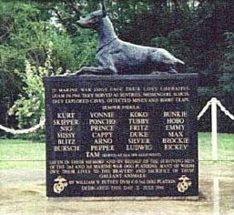 War dog memorial.