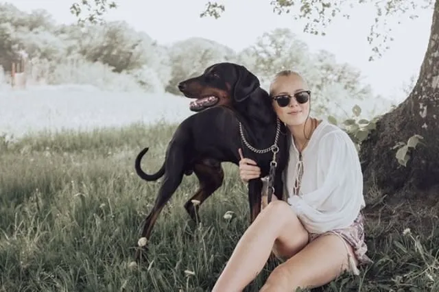 Von Liston Lanaster in Switzerland with his owner